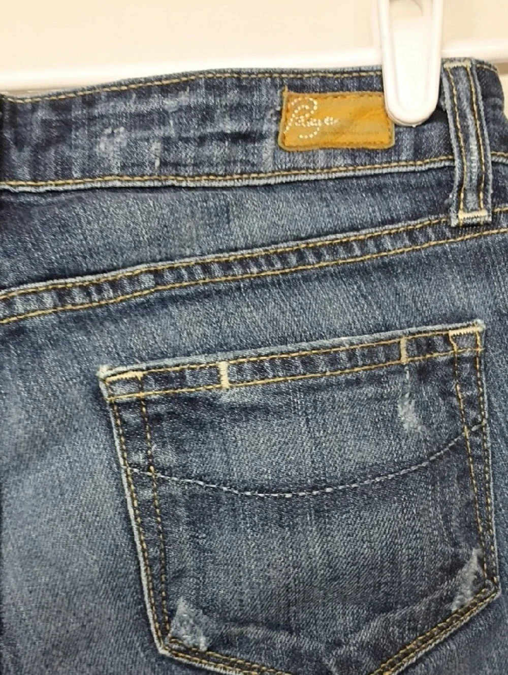 PAIGE Skyline Ankle Peg Jeans with Distressed Details